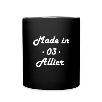 Made in Allier - Mug uni - noir - Devant