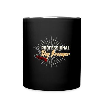 Hunde Hundefriseur Grooming Schneiden Spruch - Tasse einfarbig - Schwarz - Vorne