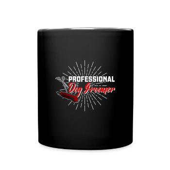 Hunde Hundefriseur Grooming Schneiden Spruch - Tasse einfarbig - Schwarz - Vorne