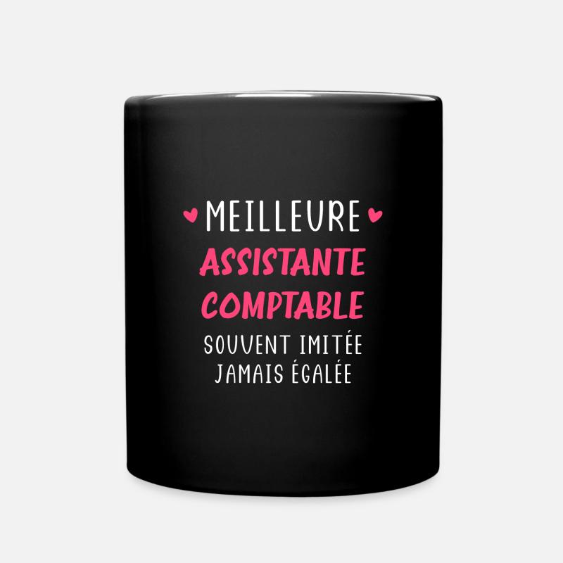 Meilleure assistante comptable - Mug uni - noir