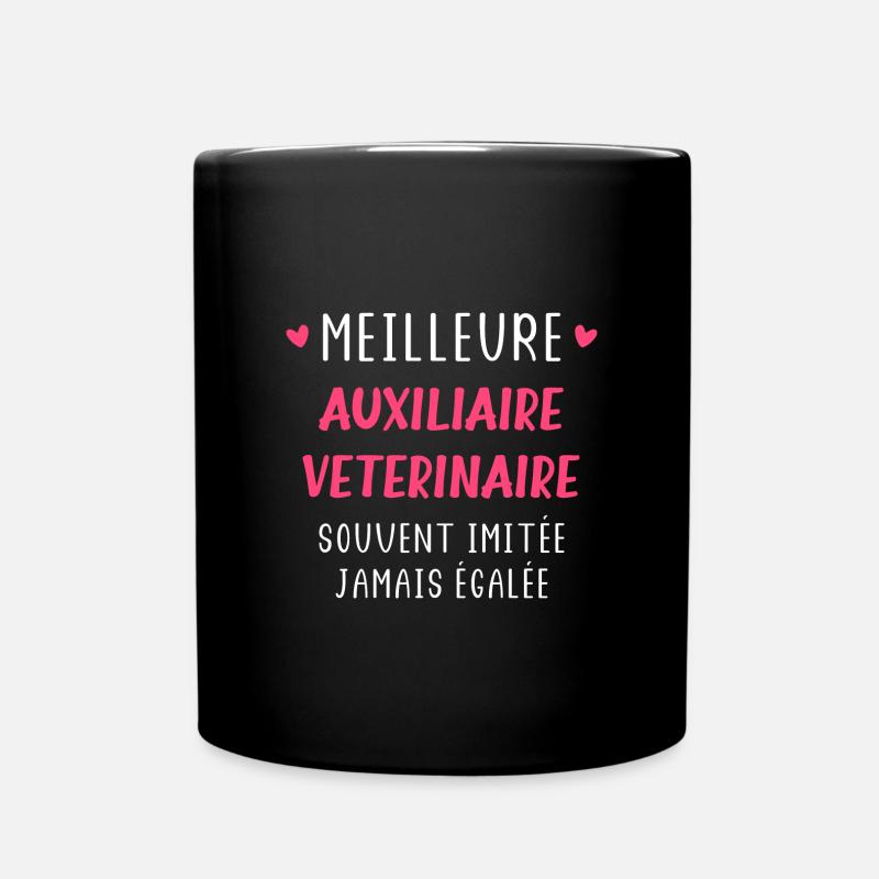 Meilleure auxiliaire vétérinaire - Mug uni - noir
