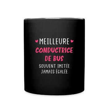 Meilleure conductrice de bus - Mug uni - noir - Devant