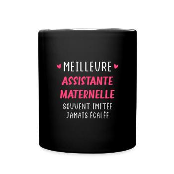 Meilleure assistante maternelle - Mug uni - noir - Devant