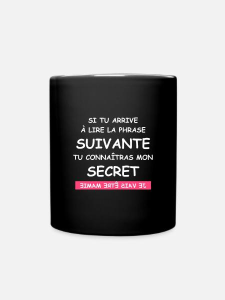 je vais être mamie - Mug uni - noir