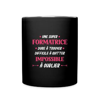Super formatrice - Mug uni - noir - Devant