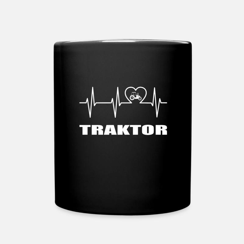 Traktor - Tasse einfarbig - Schwarz
