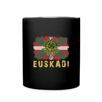 Euskal Herria Spanien Lauburu Baskisch Land - Tasse einfarbig - Schwarz - Vorne