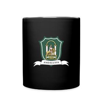 Andalusien Sevilla Iberische Halbinsel Flagge - Tasse einfarbig - Schwarz - Vorne