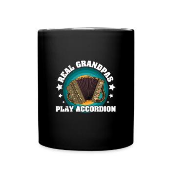 Musik Instrument Akkordeon Akkordeonist Volk - Tasse einfarbig - Schwarz - Vorne