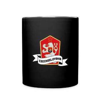 Tschechien Flagge Slowakei Land National - Tasse einfarbig - Schwarz - Vorne