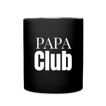 Papa Club – offizielles Gründungsjahr 2025 - Tasse einfarbig - Schwarz - Vorne