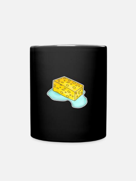 Schwamm - Tasse einfarbig - Schwarz