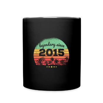 Legendary Since 2015 8. Geburtstag - Tasse einfarbig - Schwarz - Vorne