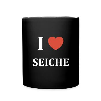 i love seiche - Mug uni - noir - Devant