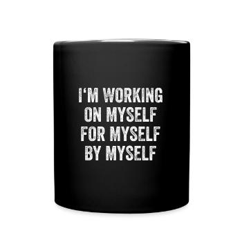 Fitness Inspiration Gym Workout Motivation - Full Colour Mug - black - Front