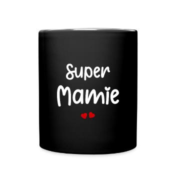 Super mamie - Mug uni - noir - Devant