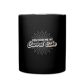 Pastry Carrot Cake Recipe Dessert - Full Colour Mug - black - Front