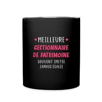 Meilleure Gestionnaire de patrimoine - Mug uni - noir - Devant