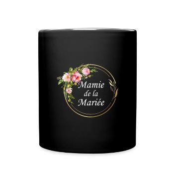 mamie de la mariée - Mug uni - noir - Devant