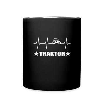 Traktor - Tasse einfarbig - Schwarz - Vorne