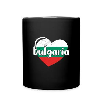 Bulgaria National Flag Balkan Sofia Holiday - Full Colour Mug - black - Front