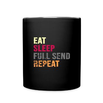 Parkour « Full Send » Freerunning - Mug uni - noir - Devant
