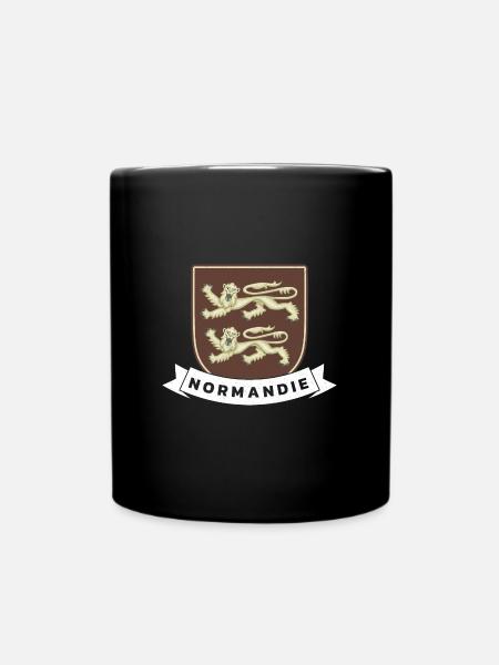 Flagge der Normandie frankreich Reise Tourist Regi - Tasse einfarbig - Schwarz