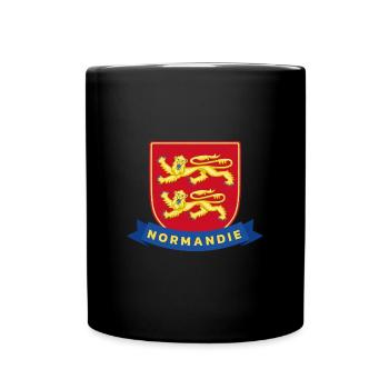 Flagge der Normandie frankreich Reise Tourist Regi - Tasse einfarbig - Schwarz - Vorne