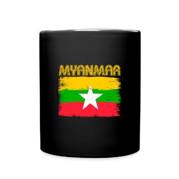 Birma Birmanisch Myanmar Asien Tourist Reise - Tasse einfarbig - Schwarz - Vorne