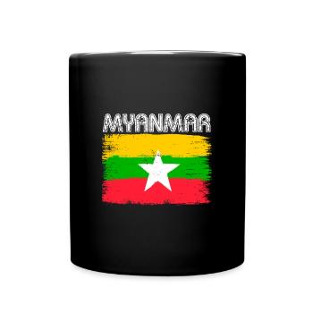 Birma Birmanisch Myanmar Asien Tourist Reise - Tasse einfarbig - Schwarz - Vorne