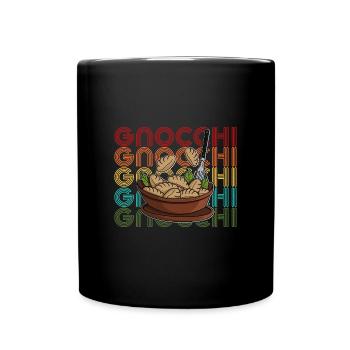Gnocchi Nudeln Pasta Gericht Italien Chefkoch - Tasse einfarbig - Schwarz - Vorne