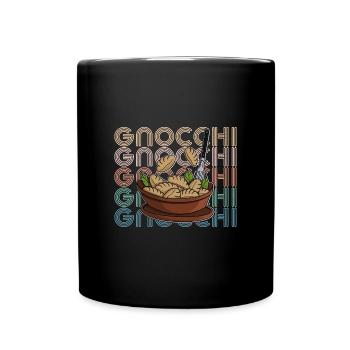 Gnocchi Nudeln Pasta Gericht Italien Chefkoch - Tasse einfarbig - Schwarz - Vorne