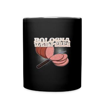 Wurst Essen Bologna Italien Italienische Küche - Tasse einfarbig - Schwarz - Vorne