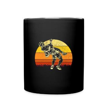 Suplex Wrestler Wrestling Ringen Kampfsport - Tasse einfarbig - Schwarz - Vorne