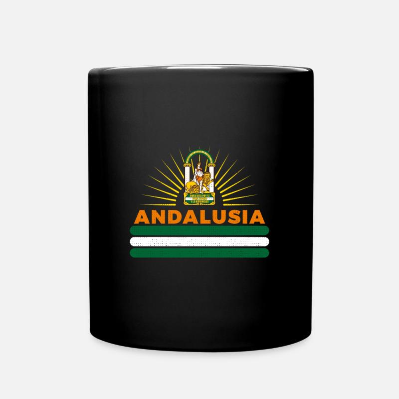 Andalusien autonome Gemeinschaft Spanien - Tasse einfarbig - Schwarz