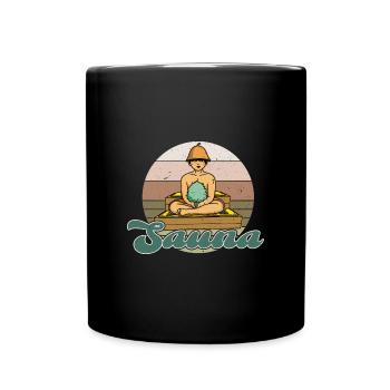Sauna Sento Dampf Japan Spa Badehaus Tokio - Tasse einfarbig - Schwarz - Vorne