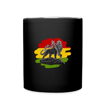Afrika Jerusalem Löwe von Juda Judah Christentum - Tasse einfarbig - Schwarz - Vorne