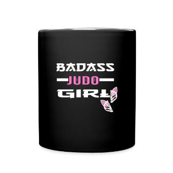 Judo Kampfsport-JUDO Judoka Judo-Girl - Tasse einfarbig - Schwarz - Vorne
