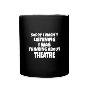 Theatre Gift : thinking about theatre - Mug uni - noir - Devant