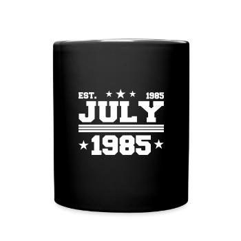 36th Birthday Gift July 1985 - Full Colour Mug - black - Front