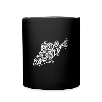 Conception de poisson perche pour les pêcheurs de carnassiers - Mug uni - noir - Devant
