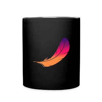 Feather Feeling #6 - Tasse einfarbig - Schwarz - Vorne