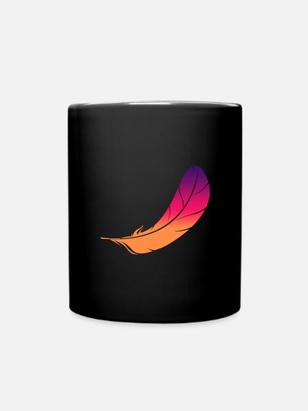 Feather Feeling #6 - Tasse einfarbig - Schwarz