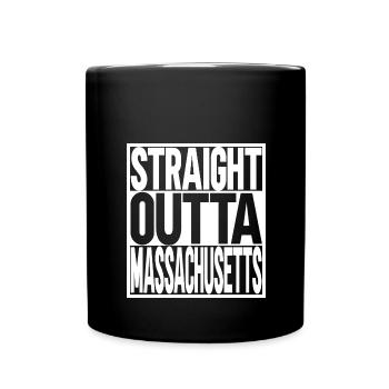 Massachusetts - Full Colour Mug - black - Front