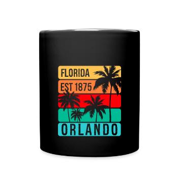 Orlando Florida - Full Colour Mug - black - Front