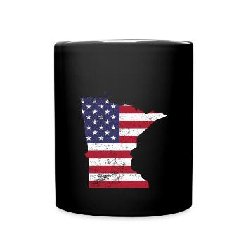 Minnesota - Tasse einfarbig - Schwarz - Vorne