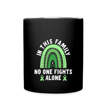 In May, we wear Green Mental Health - Full Colour Mug - black - Front