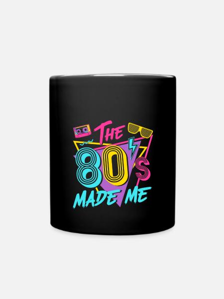 Ich Liebe die 80er - Tasse einfarbig - Schwarz