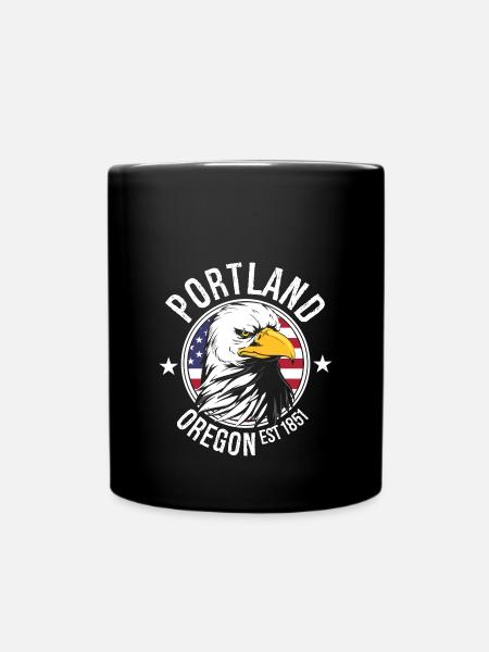 Portland - Tasse einfarbig - Schwarz