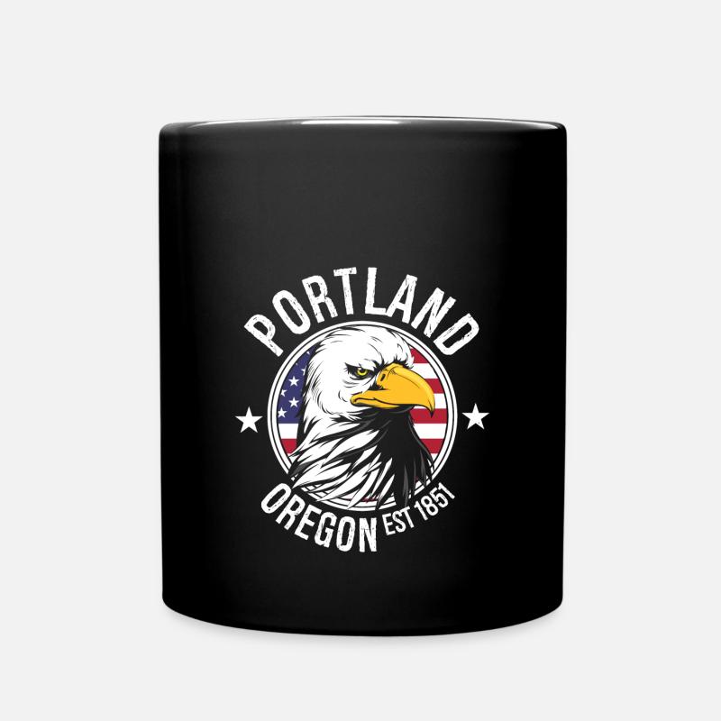 Portland - Tasse einfarbig - Schwarz